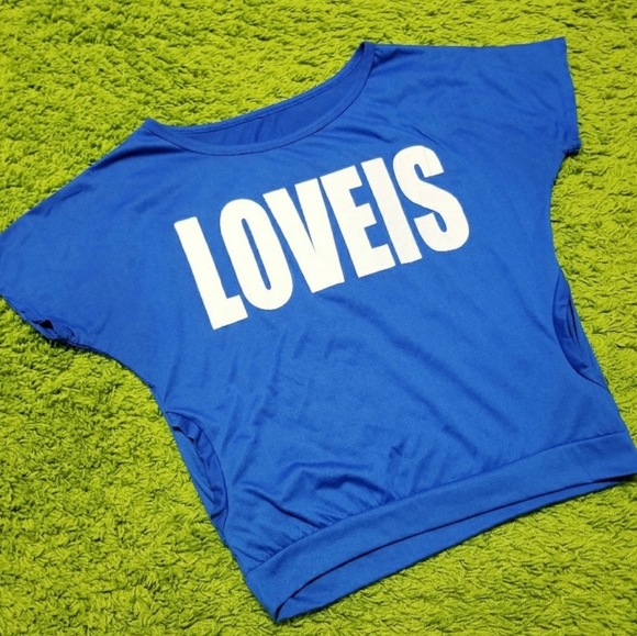 Athleisure Short-sleeved Sweatshirt w/pockets - Picture 6 of 6